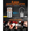 AUXLIGHT 1156 LED Bulbs 54-SMD 300% Super Bright BA15S 7506