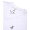 Psycho Bunny Men's Classic V-Neck Bunny T-Shirt (White, 7/X-Large)