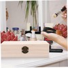 iplusmile Rectangle Unfinished Wood Jewelry Box with Hinged Lid for