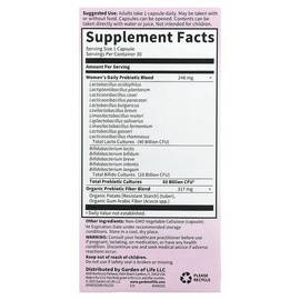 Garden of Life, Dr. Formulated Probiotics, 1 Tablet Daily for Women, 30 Veg Capsules / Garden of Life (가든오브라이프), Dr. Formulated Probiotics, 하루 1정 여성용, 베지 캡슐 30정
