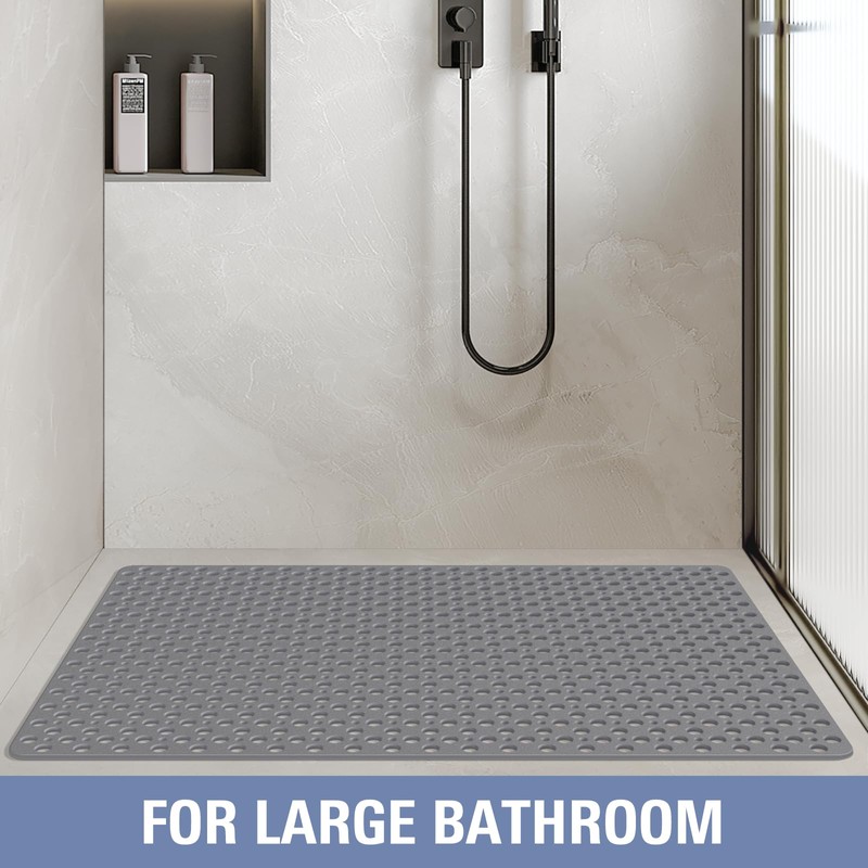 OTHWAY Large Shower Mat, 47"x 32" TPE Shower Mat Non