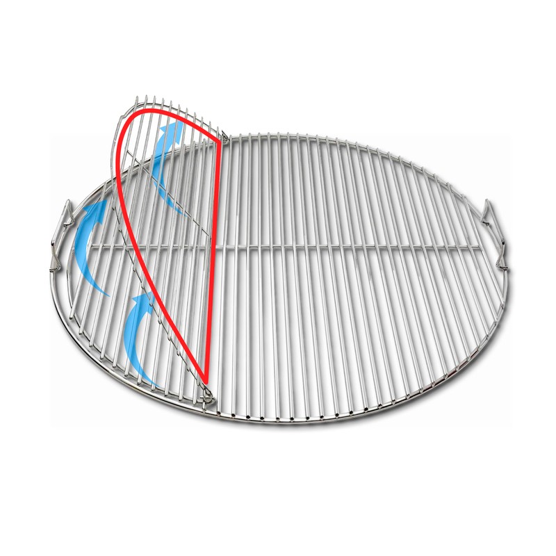 SnS Grills Slow ‘N Sear Easy Spin Charcoal Grill Cooking