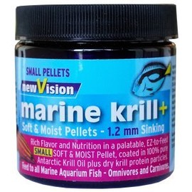 V2O Foods New Vision Marine Krill Plus Soft and Moist Pellets (2.8oz 1.2mm)