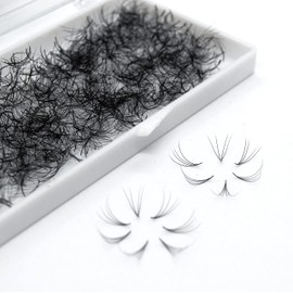 GorgeousLash 1000 Premade Lash Fans. 10D, 8D, 7D, 6D, 5D, 4D, 3D. Eyelash extensions, Handmade! (4D Curl D - 1000 Fans, 08mm)