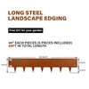 Corten Steel Landscape Edging 40 Inch Strips, 10-Inch Depth Metal
