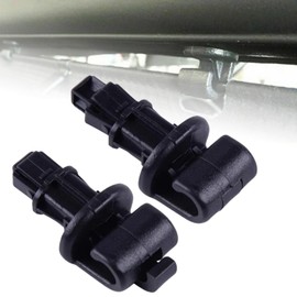 2 Pcs Car Black Sun Shade Hook Clip Plastic 83715-SHJ-A21ZA Fit for Honda Odyssey Sliding Door 2005 2006 2007 2008 2009 2010 Car Interior Accessories