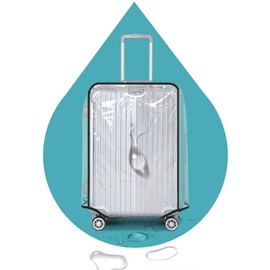 PVC Suitcase Cover, Waterproof Luggage Cover, Dustproof, Scratch-Resistant, Transparent, Scratch-Resistant Trolley Suitcase Cover, Suitcase Protective Cover, Suitable for Business Trips, Travel,