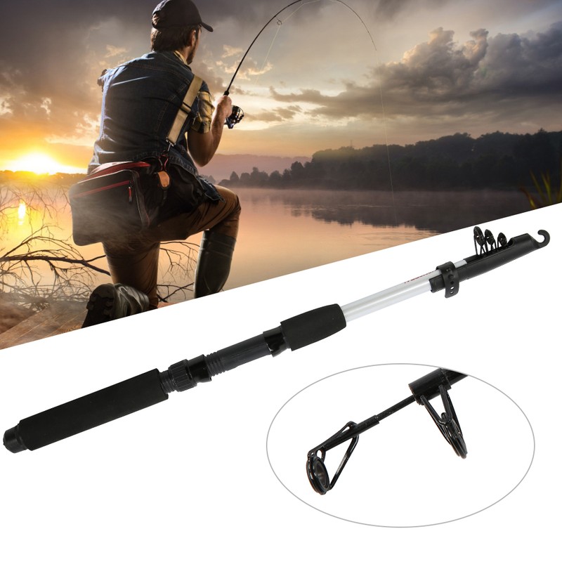 Telescopic Fishing Rod Glass Fiber Portable Sea Casting Spining Pole