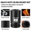 CDLXSH 3/4 Inch Drive Impact Socket Set, 12 Pcs Metric