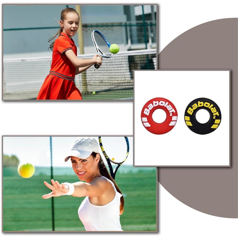 LZGOPE 4PCS Tennis Racket Vibration Dampeners, tire shaped racket shock