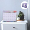NUOBESTY Desk Calendar, 2025 Desktop Calendar Monthly English Standing Flip