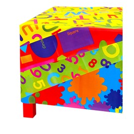 Scola Art and Crafts Splash Mat, 1 m x 1.5 m, 4 Pack, Assorted Styles and Colours, Table and Floor Crafting and Painting Protector, Reusable, Easy Clean, Multipurpose, Ideal for Kids and Crafters