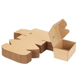 MEBRUDY 6x4x3 Inches Shipping Boxes Pack of 50, Small Corrugated Cardboard Box for Mailing Packing Literature Mailer