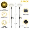 suddus Solar Garden Lights Outdoor Waterproof Decorative, 2Pack 150LED Firework