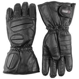 Typhoon Helmets Premium Leather Snowmobile Gloves Gauntlet Snow Ski Cold Weather (XS)