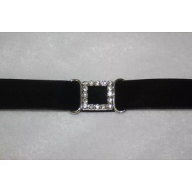 Unbranded Lot 10 SILVER slide BELT BUCKLE rhinestone costume doll Buckles 5/8" opening