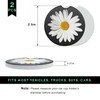 FSTURIOS 2 PCS Car Cupholder Coaster, Absorbent Ceramic Coaster Daisy