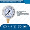 MEASUREMAN 2-1/2 Inch Low Pressure Gauge, 0-30 PSI, Silicone Oil