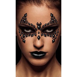 Abiti e Maschere Jewellery Face Sticker Bat
