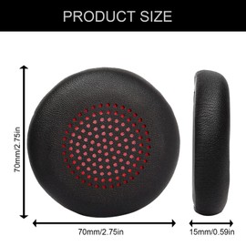 UOWGA Replacement Ear Pads Cushion for Plantronics Voyager Focus 1/2 UC, Plantronics Voyager Focus B825 Headset Ear Covers,Ear Cushions Cover for Poly BlackWire 5200、5210、5220、7225,Voyager 4210/4220.