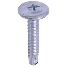 (50 Pcs) #8 x 1-7/8" Mod Truss Head Self Tapping K Lath Screw, Drill Point, Zinc - U-Turn