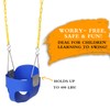 Ktaxon Toddler Bucket Swing, High Back Full Kids Bucket Swings