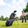 Izzo Heritage Golf Stand Bag, Dark Grey