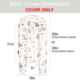 MEXXI Infant Lounger Baby Nest Replacement Cover | Hypoallergenic | Premium | [Fits Dockatot Deluxe+] (Cover Only) (Travel Bear)