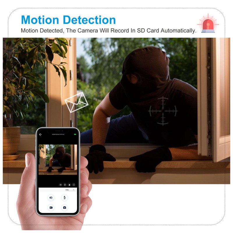 Surveillance Camera 3MP Wireless WIFI Remote Control Outdoor E27 Bulb