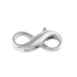 Lobster Clasp Necklace Bracelet Extender,925 Sterling Silver Necklace Connector Bracelet Extender Clasps, White Gold Plated Closures Claw for DIY Jewelry Repair(0.55"x0.24",Silver,1P)