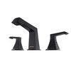 Dyconn Faucet WS3H39A-BLK Rosemary Double-Handle 3 Hole Widespread Bathroom Faucet,