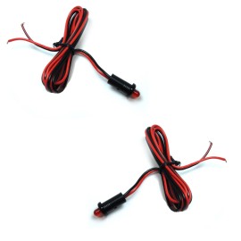 Xscorpion 10 pcs Xscorpion SBLED3R  3V Red Super Bright Steady LED for Car Marine Audio