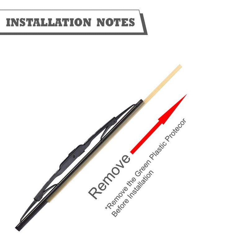 HODEE Splined Application Rear Wiper Arm Blade Set Replacement for