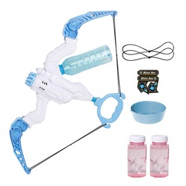 Kids Automatic Bubble Machine Bow and Arrow 2 in 1 Bubble Maker Summer Outdoor Multi Hole Bubble Blower Toys