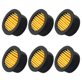 Litoexpe 6 Pcs Air Compressor Silencer Replacement Elements, Air Compressor Intake Filter Sound Muffler Elements Replacement Parts for Generators Blowers