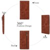 Bakurok Wallet Women Slim Thin RFID Blocking Bifold Floral Minimalist