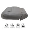 NLQR Front Driver Bottom Replacement Seat Cover Gray Microfiber Leather