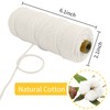 LEREATI Macrame Cord 2mm x 100m, Thick Macrame Rope Natural