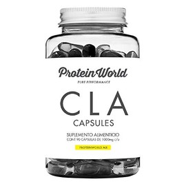 Protein World - Cápsulas CLA, 90 Cápsulas Softgel | Ácido Linoleico Conjugado|Origen natural | Derivado de Aceite de Cártamo
