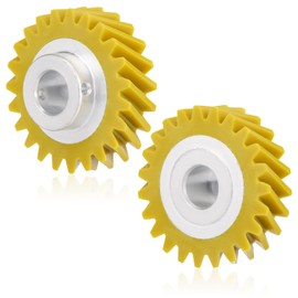 BOXOB 2-Pack W10112253 Mixer Worm Gear, Gear Replacement Part Replaces 4162897 4169830 AP4295669 PS11748374 4161531 WPW10112253