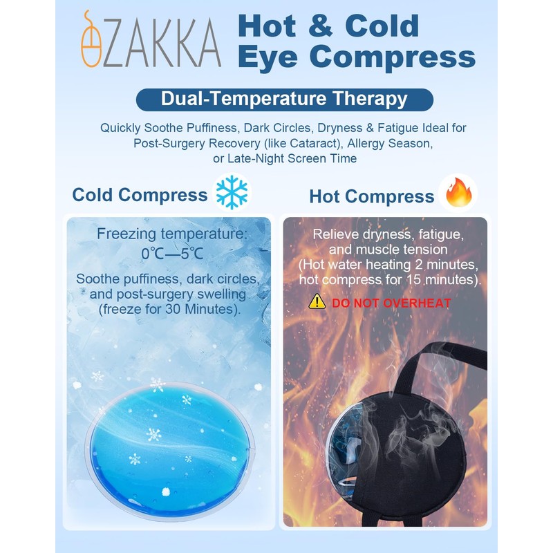 eZAKKA Silk Eye Patch with Gel – Single Eye Hot