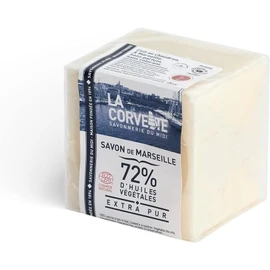 La Corvette Jabón Orgánico Extra Puro Envuelto en Cubo Hipoalergenico, Hecho 100% de Aceites Vegetales Puros, Sin Parabenos, 200 g.