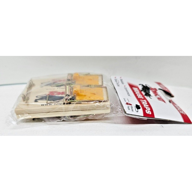 Tomcat Metal Pedal Sustainably Sourced FSC Wood Snap Mouse Traps