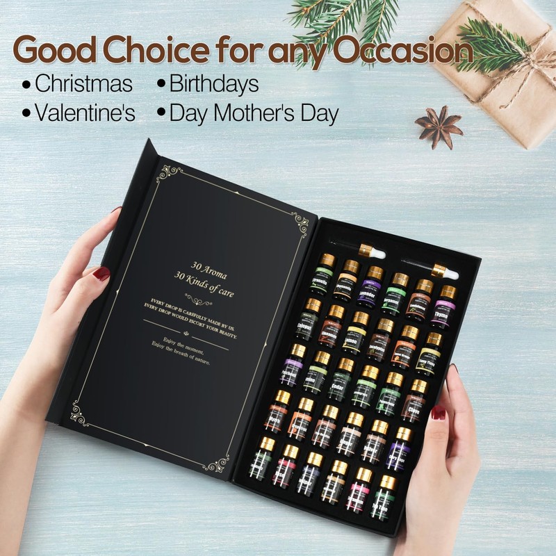 Wtrcsv Essential Oils Gifts Set - 30 Unique Scents -