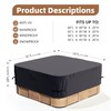Wnanan Hot Tub Waterproof Cover, 95"X95" Heavy Duty Protector, Dust