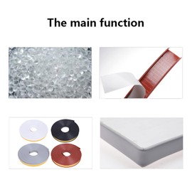 U-Shape Edge Banding, 16.4ft Self Adhesive Veneer Edging,TPE Flexible Furniture Edge Protector for Cabinet Repair Furniture Restoration (12MM, Brown)