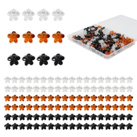 Mini Flower Hair Clip Flower Clips,Colorful Mini Hair Claw Small Hair Clips,Baby Hair Clips Toddler Hair Clips for Women Girls Bangs Strong Grip Tiny Flower Hair Clips (50, Black, brown, white)