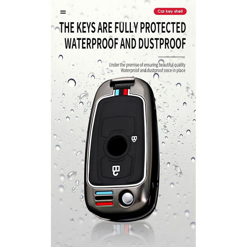 TECART Flip Key Car Key Case Cover Fits Buick Verano