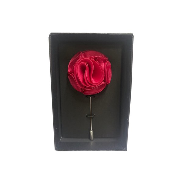 New in box Men Suit brooch chest Rose flower lapel pin formal wedding Hot pink