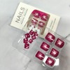 Square Press on Toenails Purple Fake Toe Nails with Star